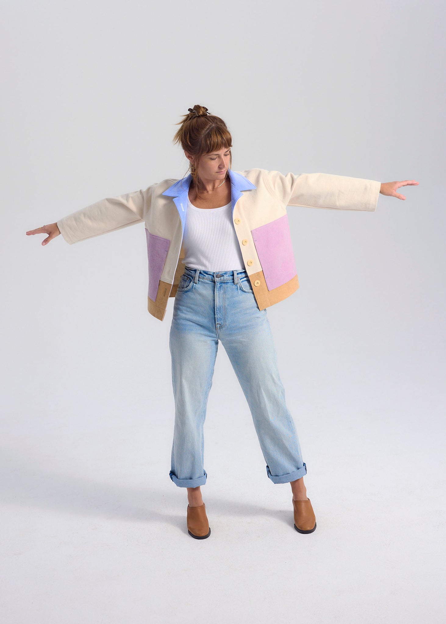 Color Block Jacket Color Block Jackets – Slow Goods Studio