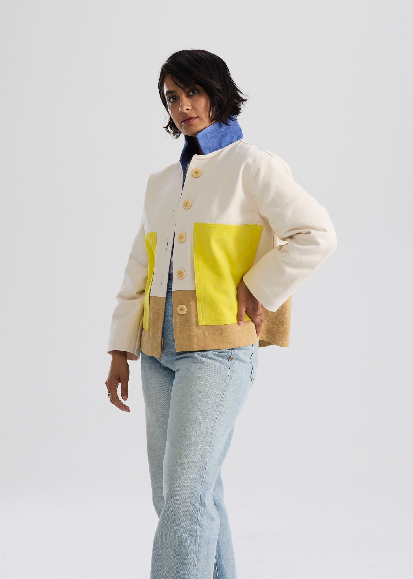 Color Block Jacket Color Block Jackets – Slow Goods Studio