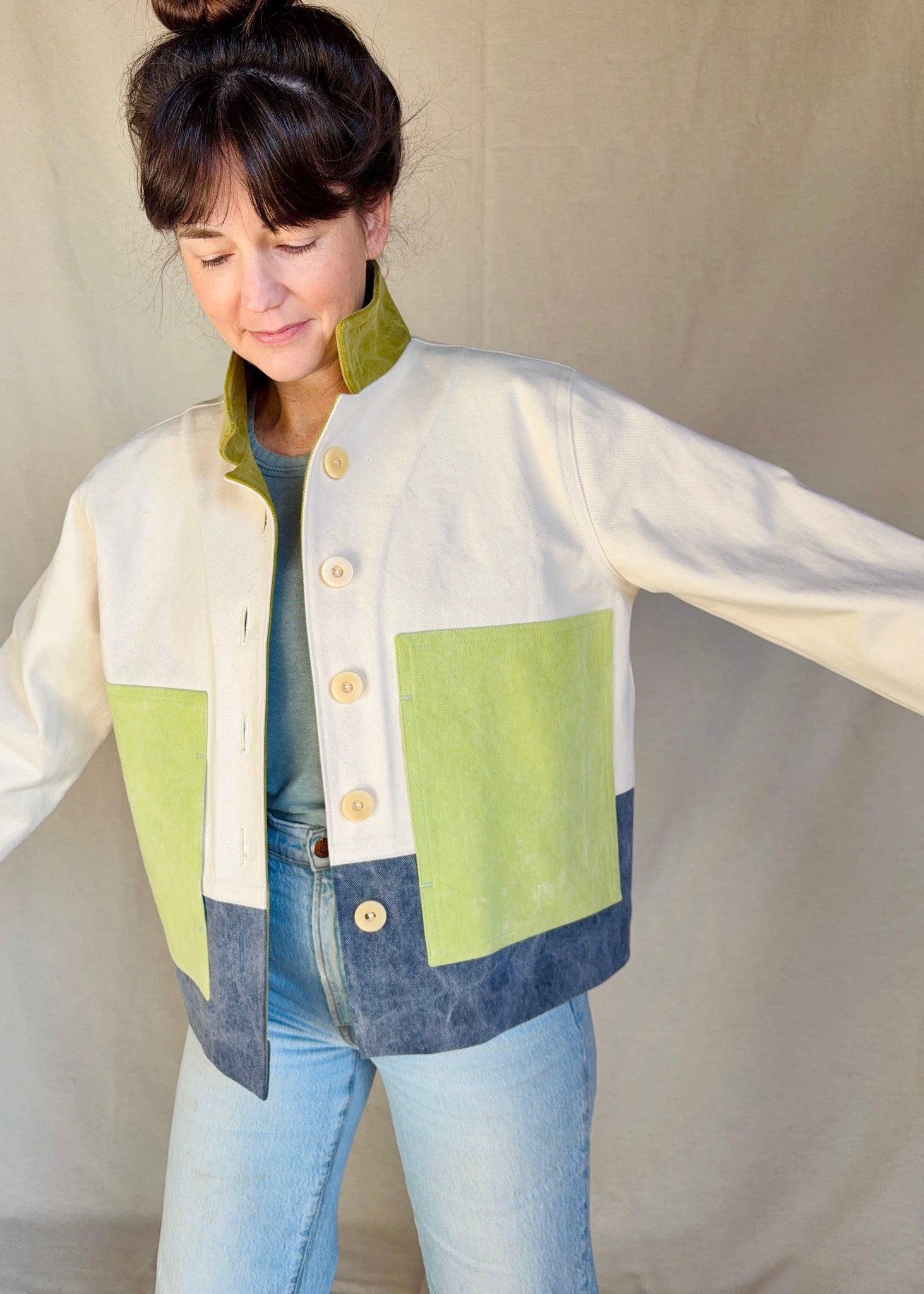 Color Block Jacket Color Block Jackets – Slow Goods Studio
