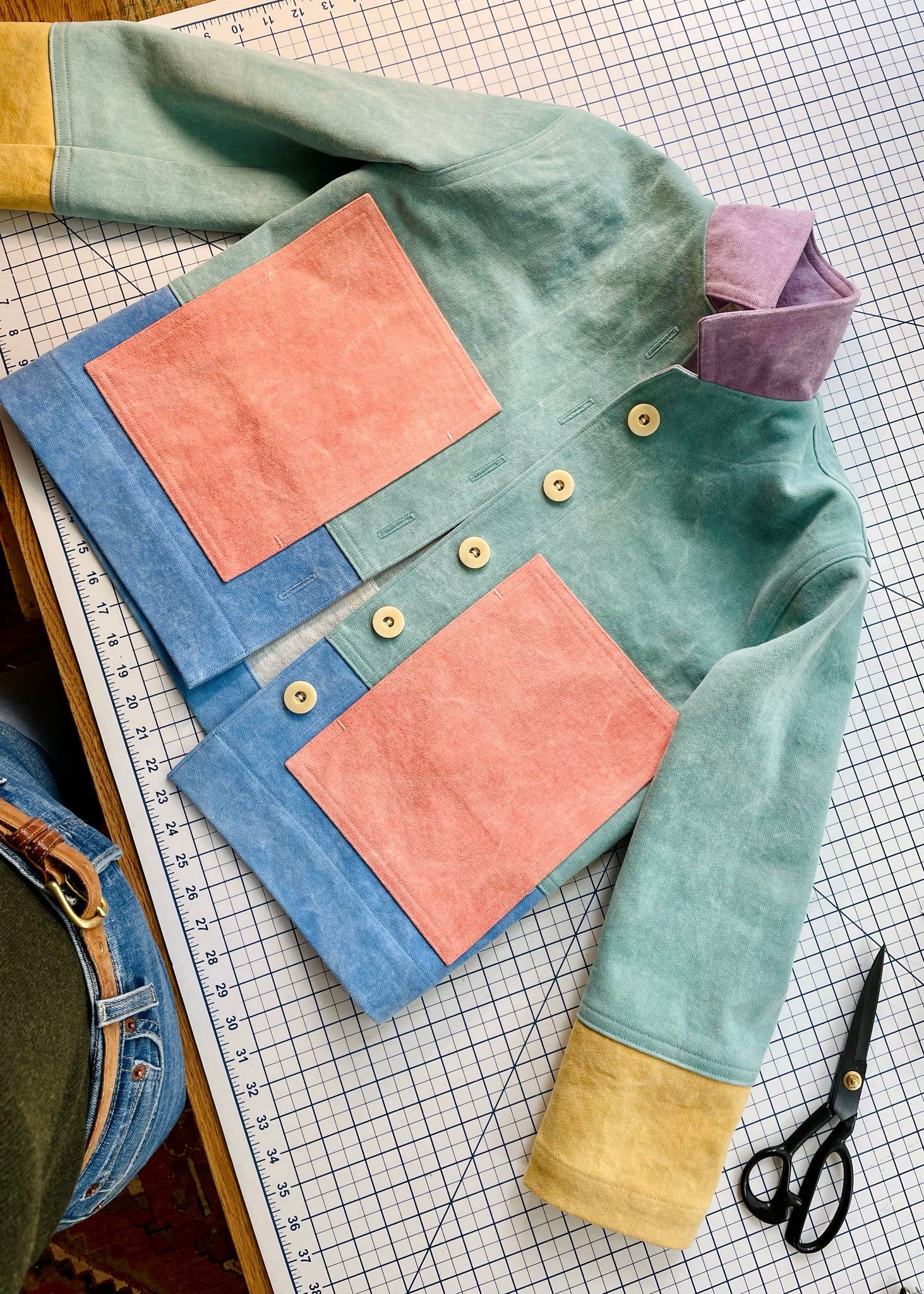 Color Block Jacket Color Block Jackets – Slow Goods Studio
