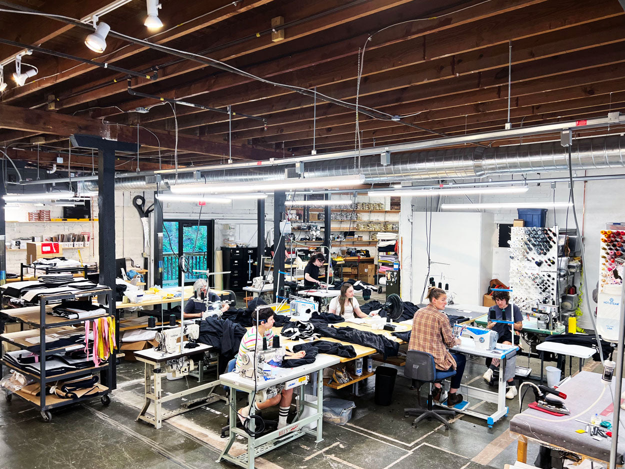 The interior of the Sew Co workspace.